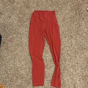 lululemon athletica Red Leggings